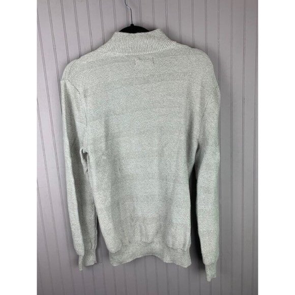 Chaps Ralph Lauren S Men Beige Pattern Sweater Long Sleeve Button Neck C… - Picture 5 of 5